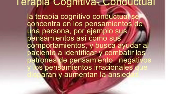 terapia cognitivo-conductual